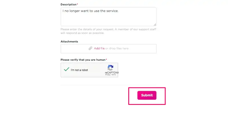 How to Delete Your Lyft Account: Submit