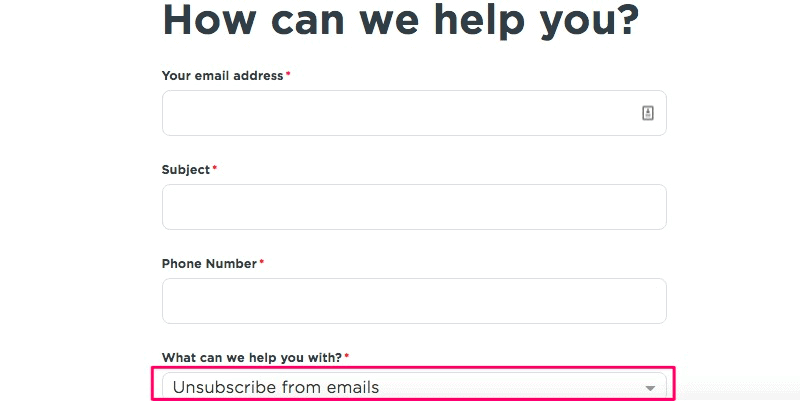 How to Delete Your Lyft Account: Unsubscribe from emails