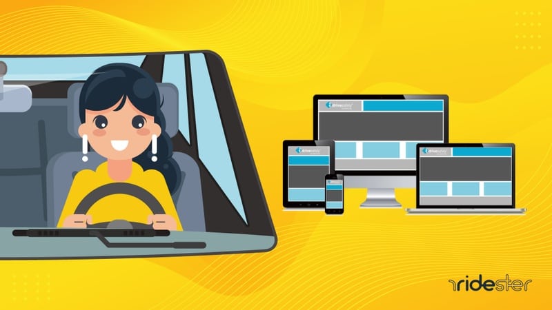 vector image of a man driving a car and smiling with idrivesafely answers next to him