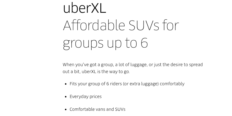 UberX vs. UberXL: What’s the Difference