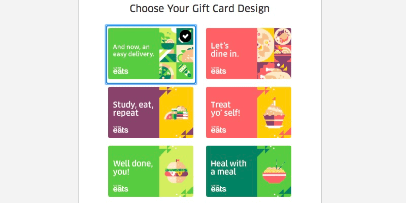The Top 4 Food Delivery Service Gift Cards: Uber Eats 4