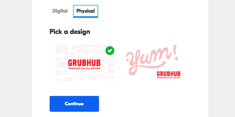 The Top 4 Food Delivery Service Gift Cards: Grubhub 5
