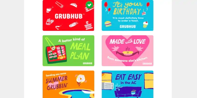 The Top 4 Food Delivery Service Gift Cards: Grubhub 4