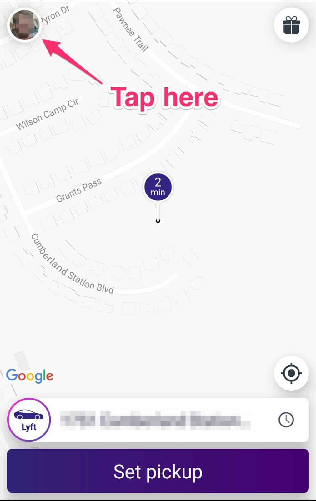 How (and Why) to Check Your Lyft Ride History - Tap on your profile picture