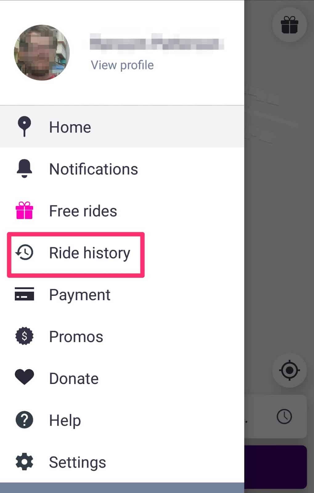 How (and Why) to Check Your Lyft Ride History - Tap ride history