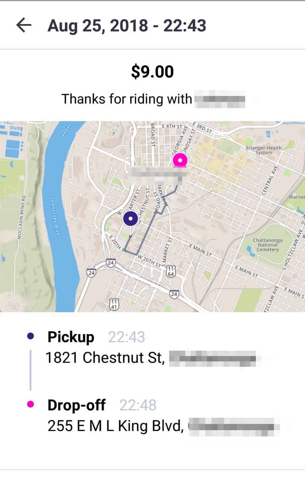 How (and Why) to Check Your Lyft Ride History - Ride history top part