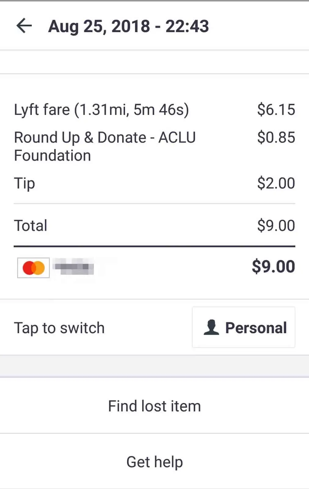 How (and Why) to Check Your Lyft Ride History - Ride history lower part