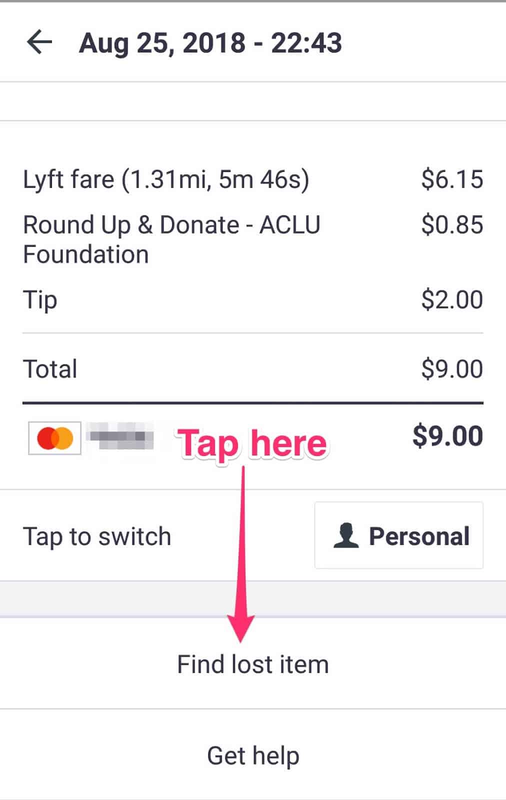 How (and Why) to Check Your Lyft Ride History - Find lost item tap here