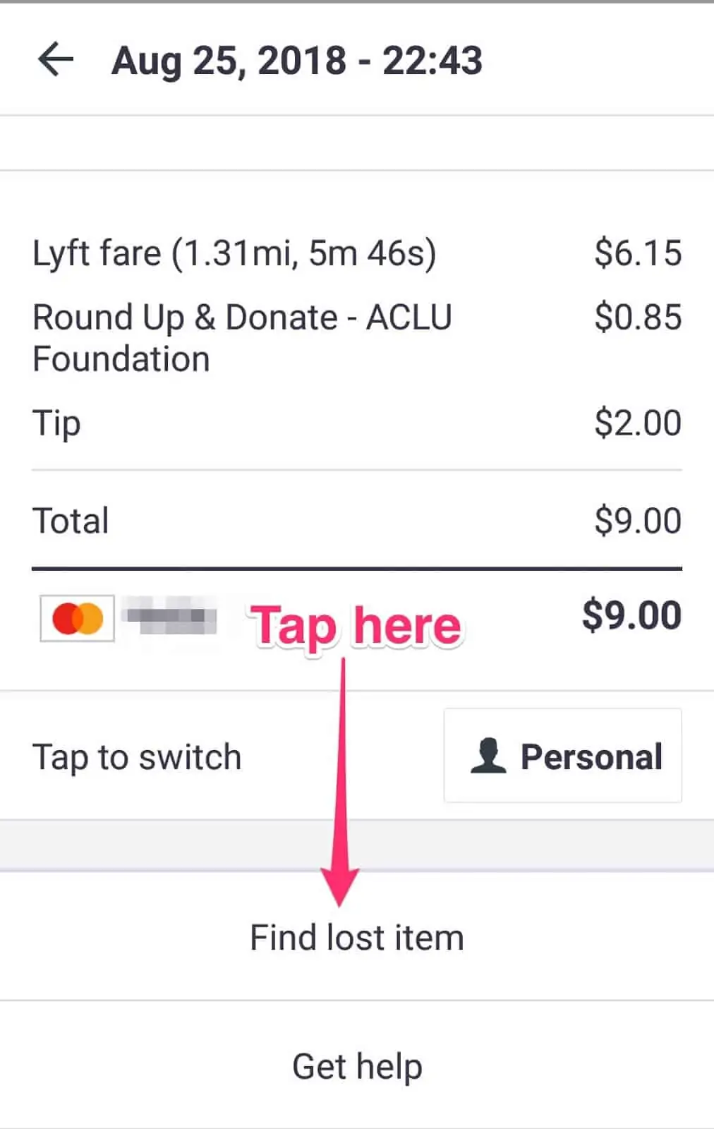 How (and Why) to Check Your Lyft Ride History - Find lost item tap here