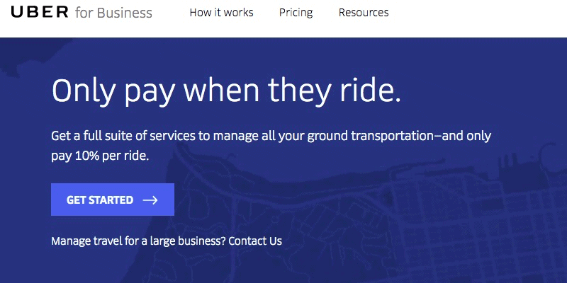 Create an Uber Business Account