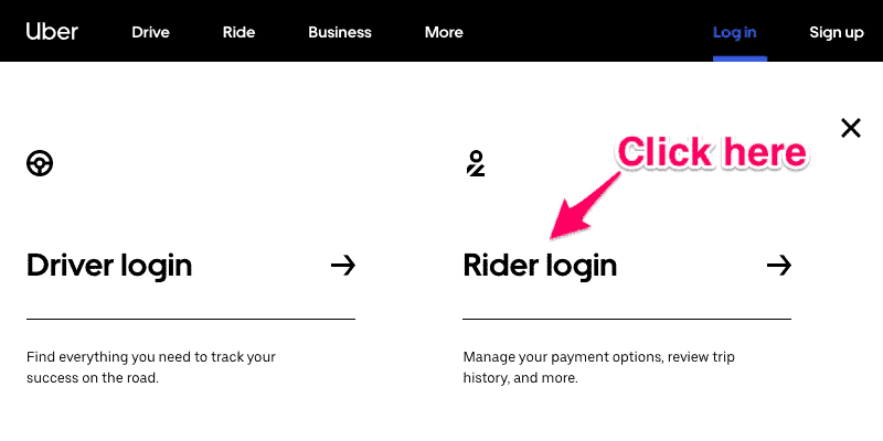 How to Email Uber Customer Service - Rider login