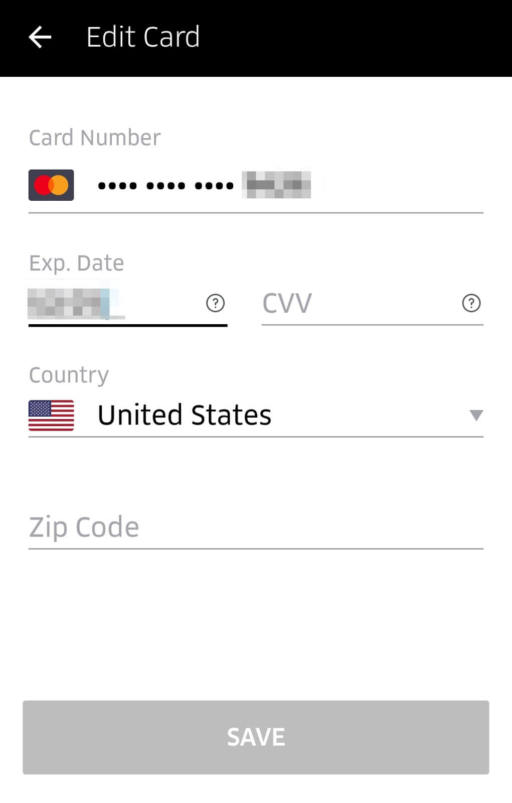 How to Remove Your Credit Card from Uber: options to edit payment information
