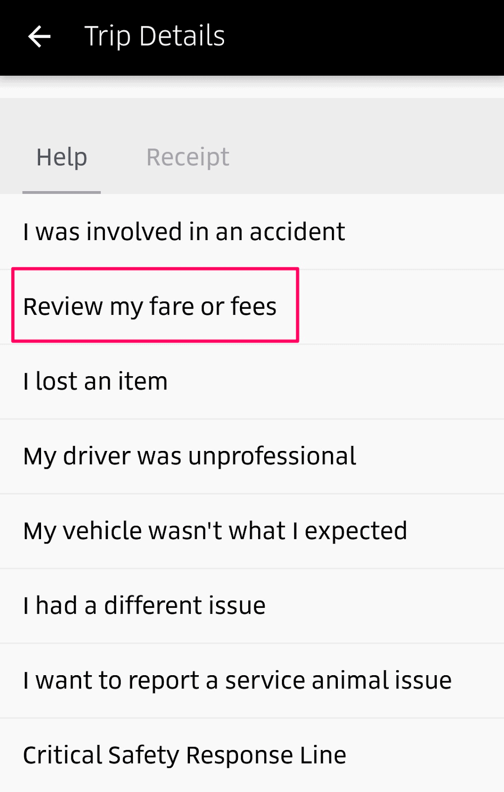 How to Report Uber and Lyft Drivers and Dispute Uber and Lyft Charges: Step 4