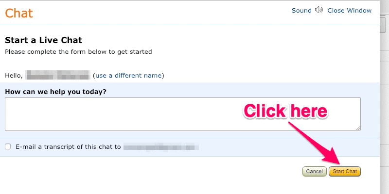 Live chat customer service amazon