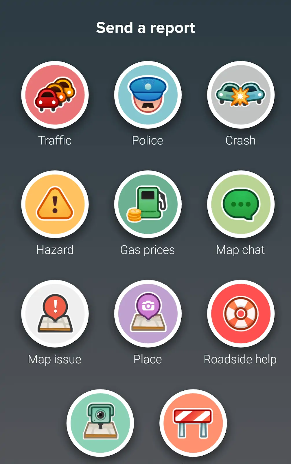 How to use Waze: Send a report