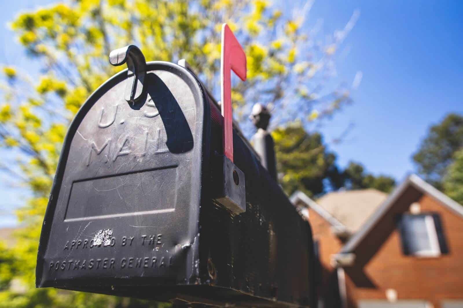 US mailbox closeup