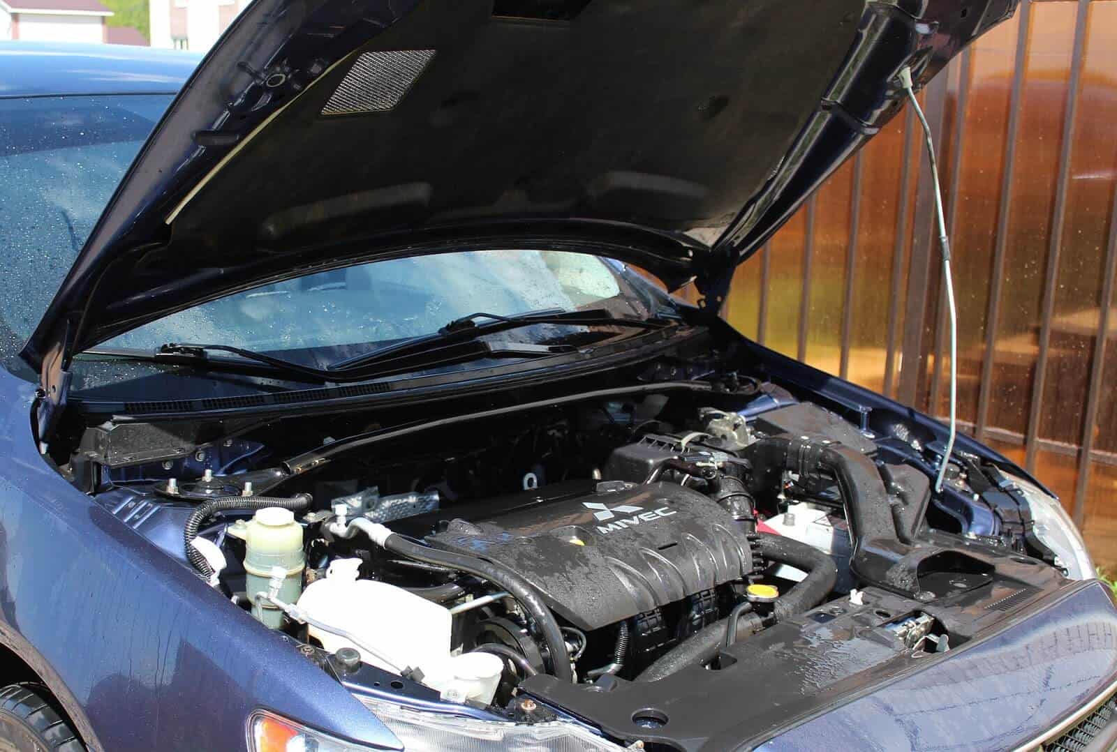 How often to change brake fluid: Car hood popped