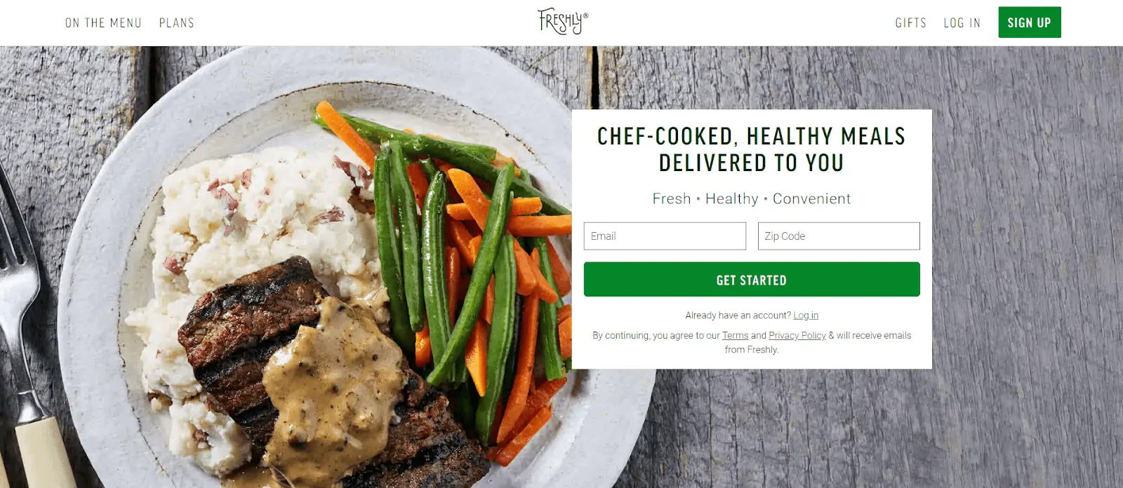 Healthy food delivery service: Freshly