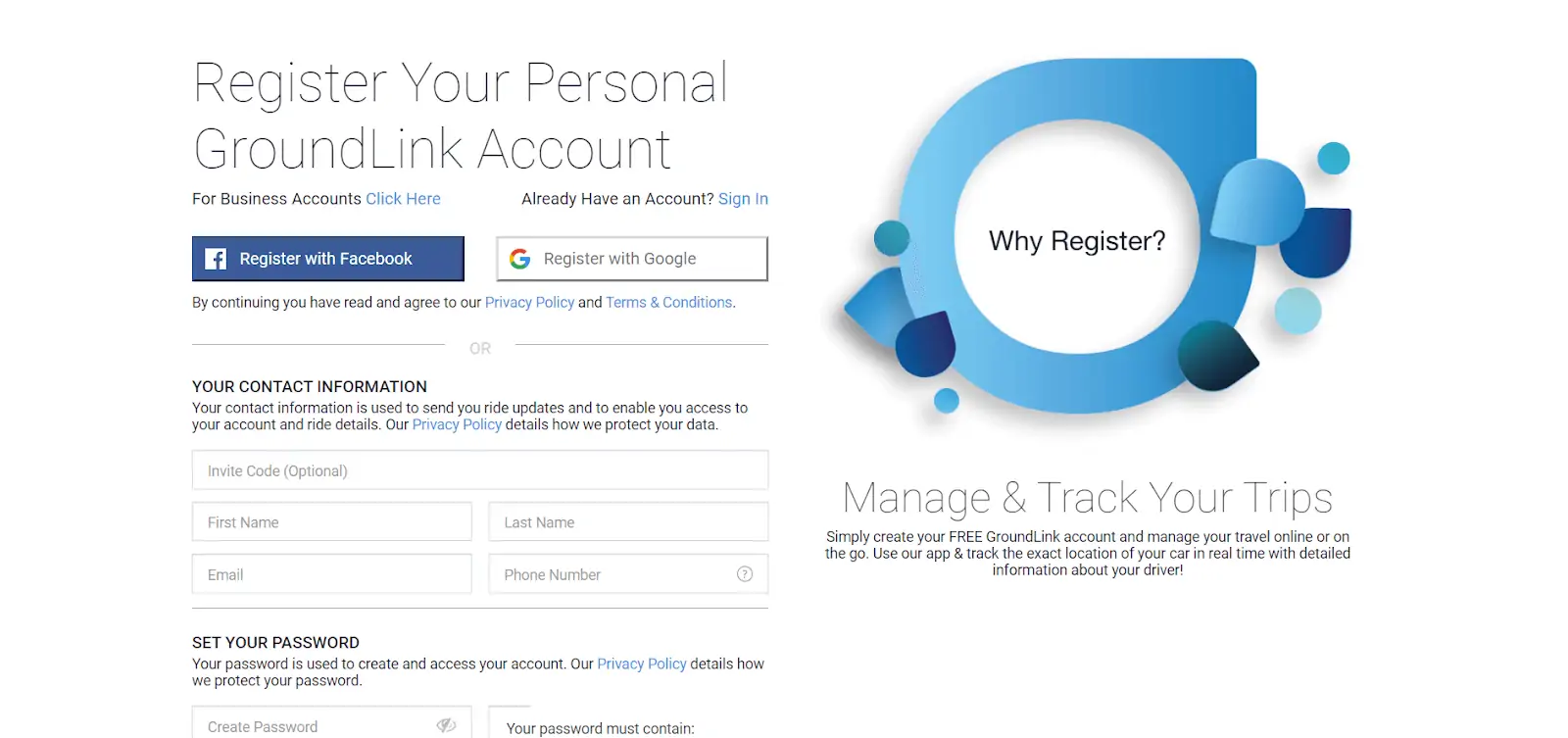 Register your GroundLink account