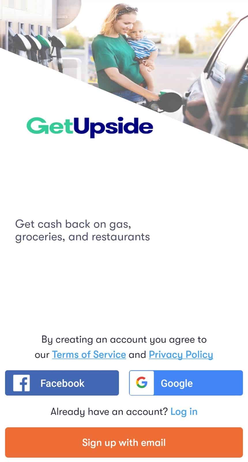 GetUpside review: App download page