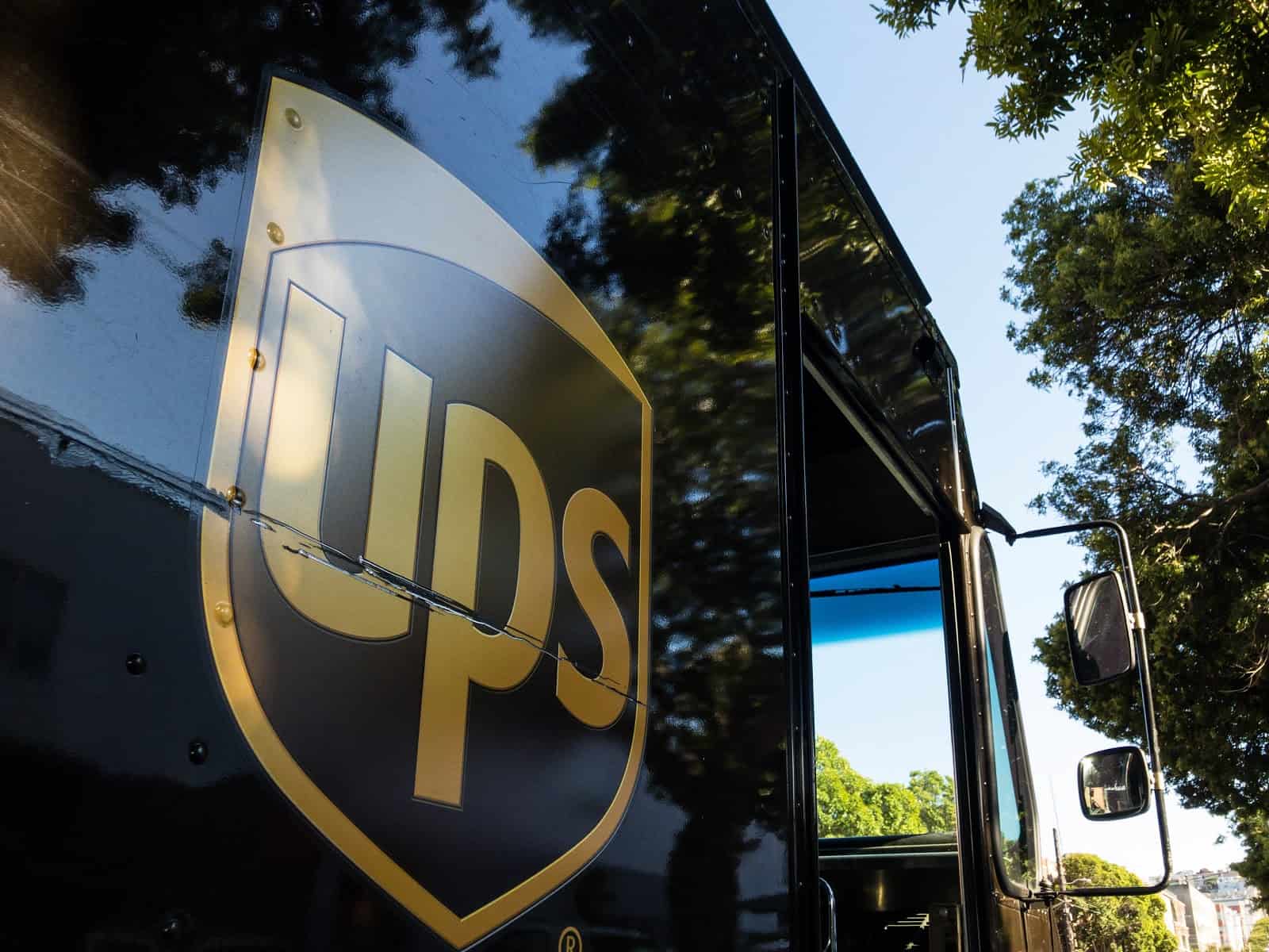 Side of UPS truck