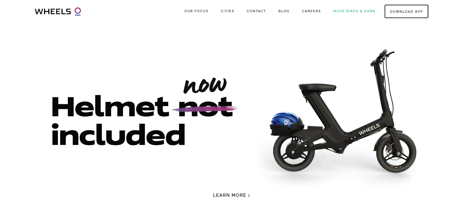 The Wheels Scooter homepage