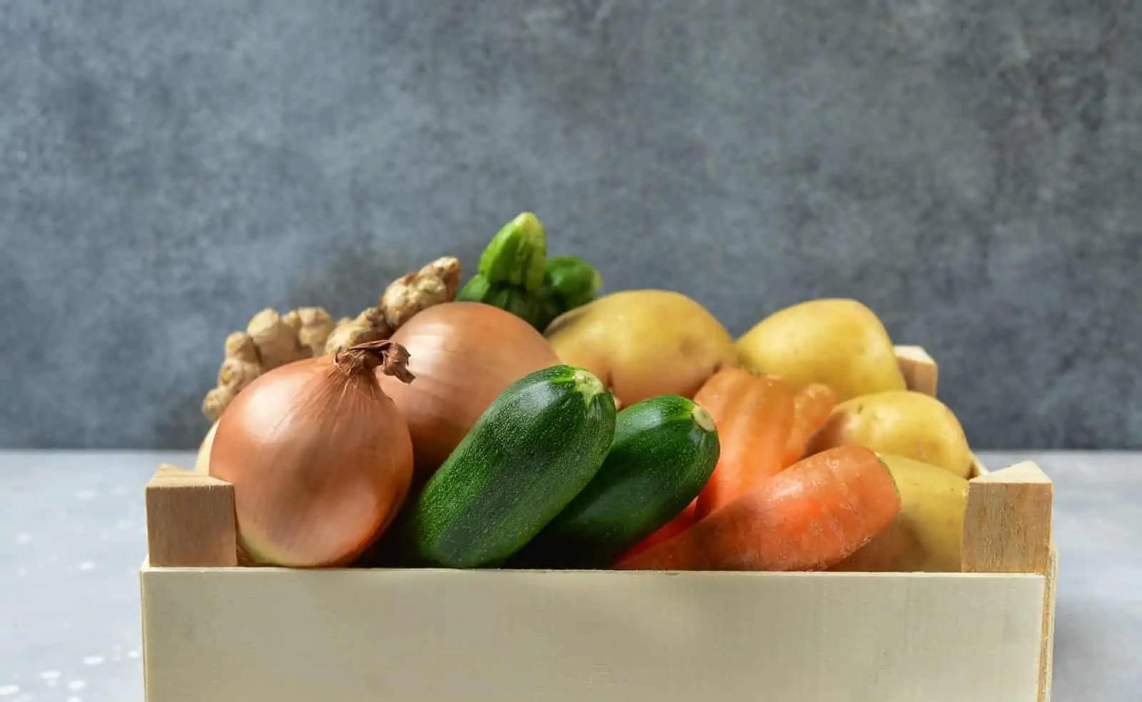 Box of fresh produce