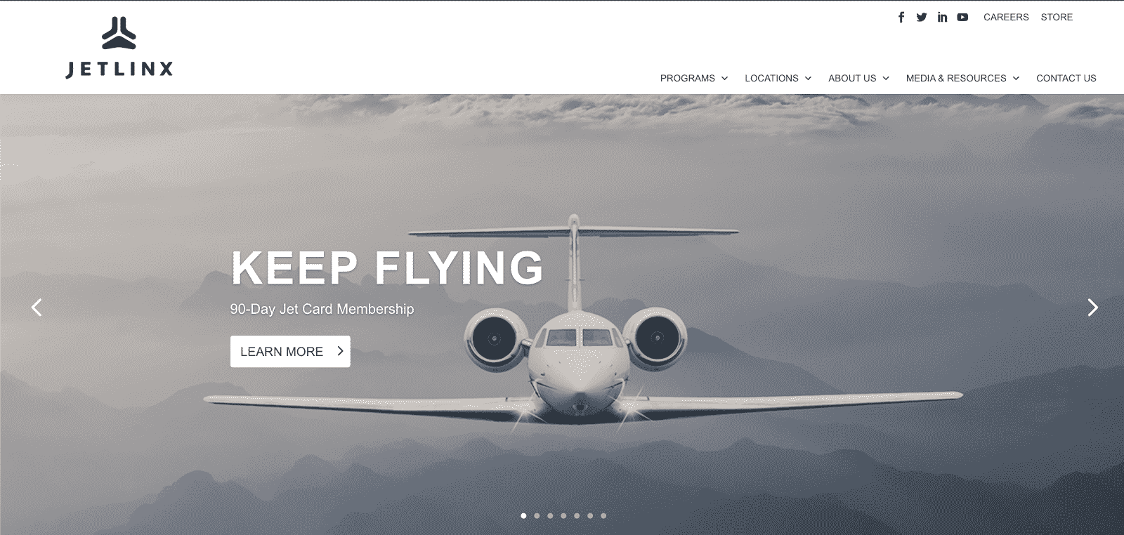 The Jet Linx homepage