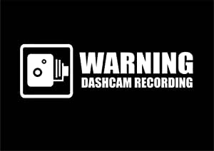 45x50mm Warning Dashcam Video Decal 4x In Car Camera Recording Sticker 