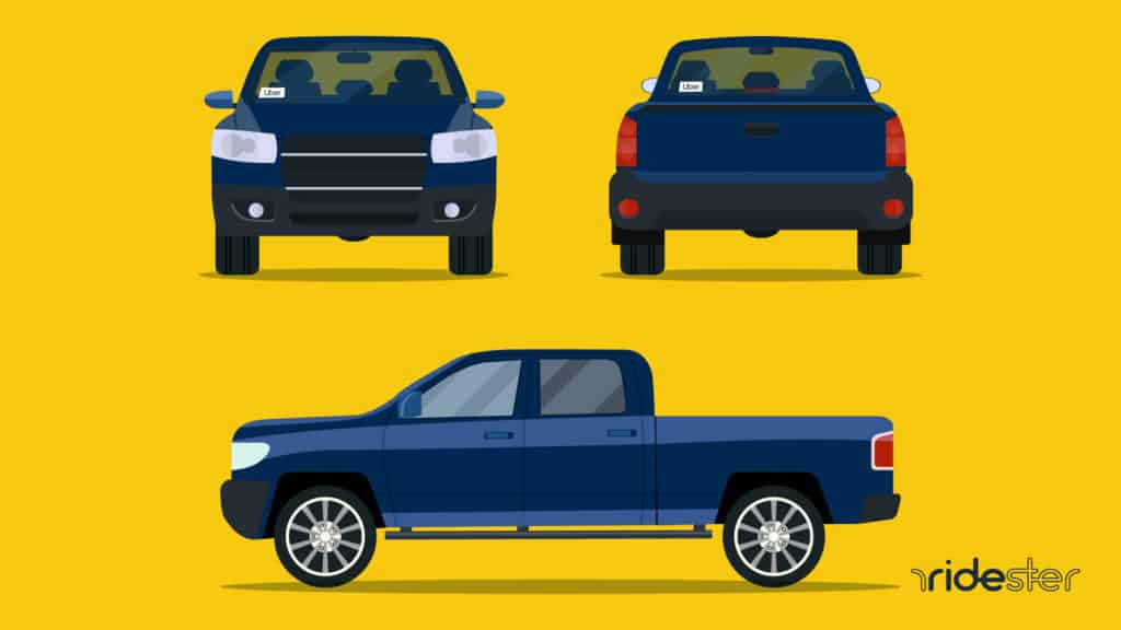 header image showing an Uber pickup truck from 3 separate angles