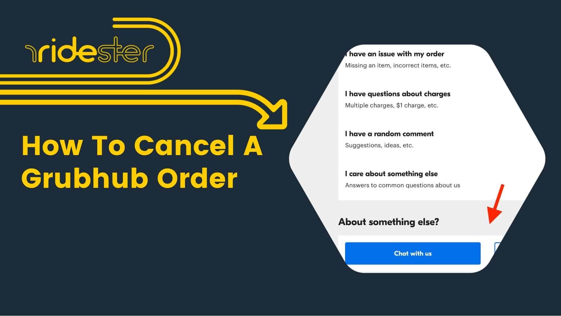 cancel grubhub order header