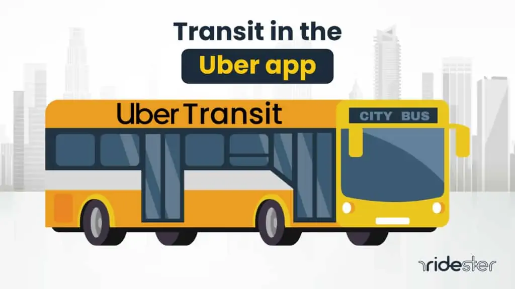 vector graphic showing the Uber transit service