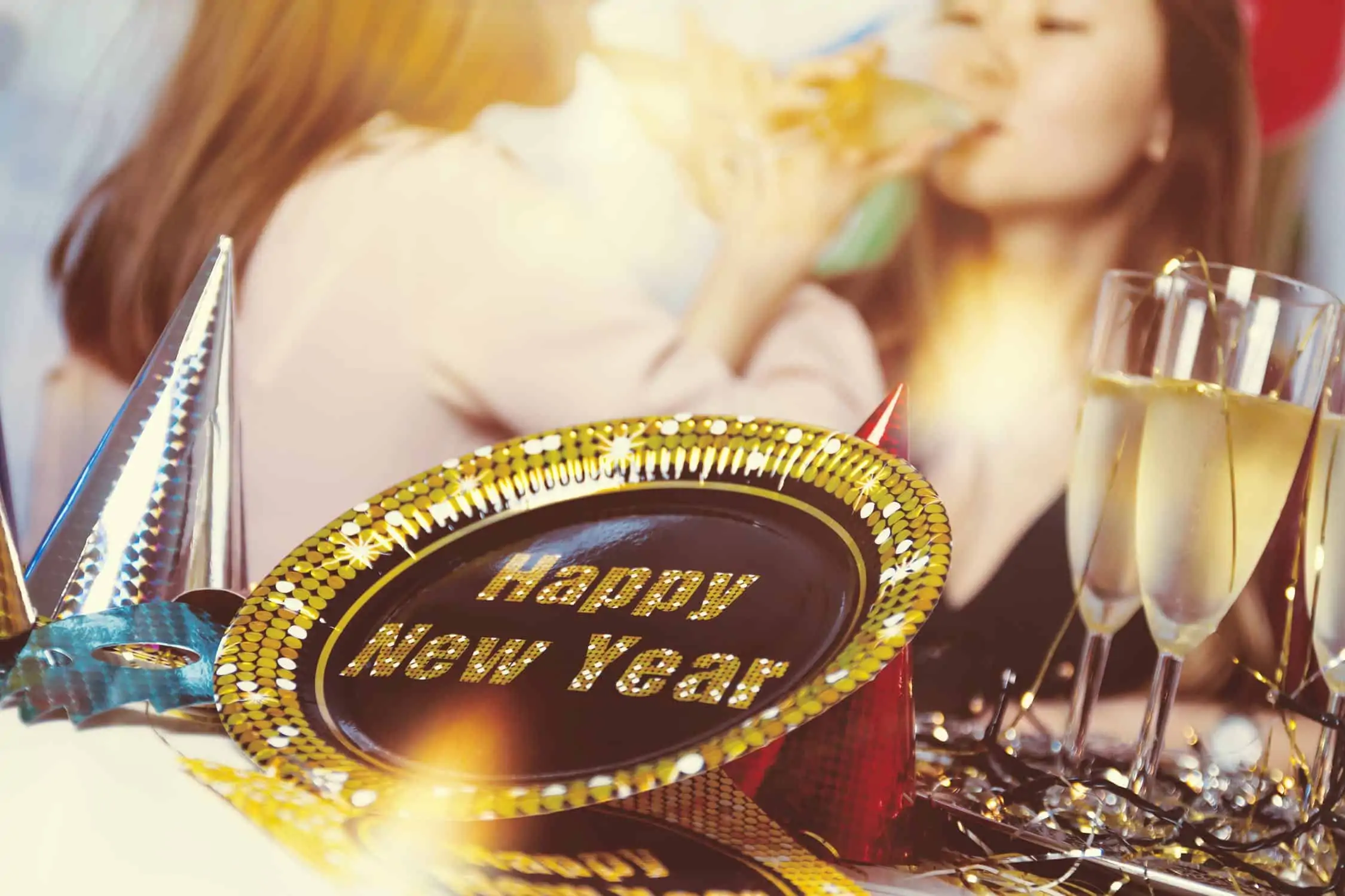 stock image showing a new years eve celebration for the new year's eve ride promotion post on ridester.com