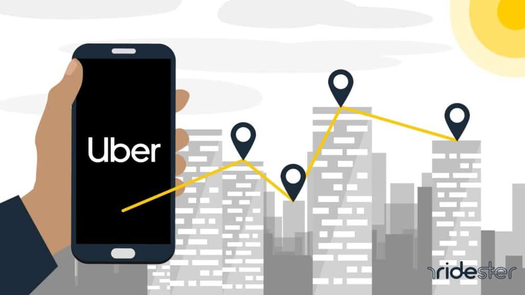 vector graphic for header image on how to add a stop on uber post
