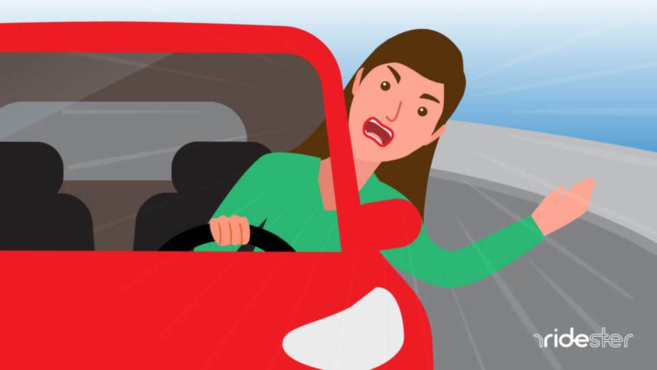 vector graphic showing a person mad to demonstrate how does road rage affect your driving skills and judgment