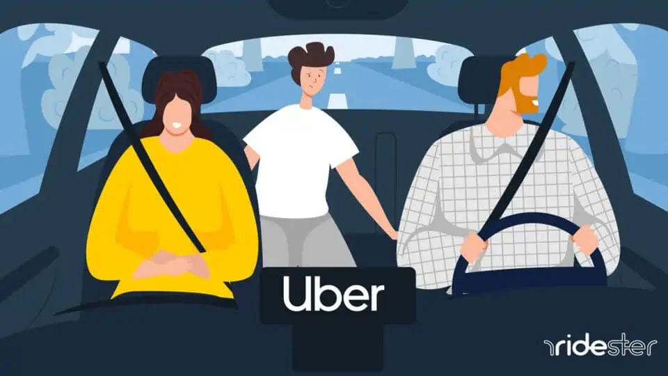 vector graphic for the can uber drivers have a passenger post on ridester.com