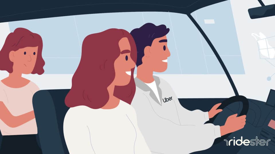 vector graphic for the can uber drivers have a passenger post on ridester.com