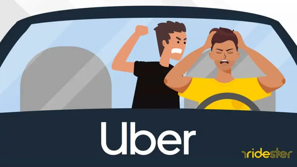 vector graphic showing an illustration of how the uber driver attacked incident happened