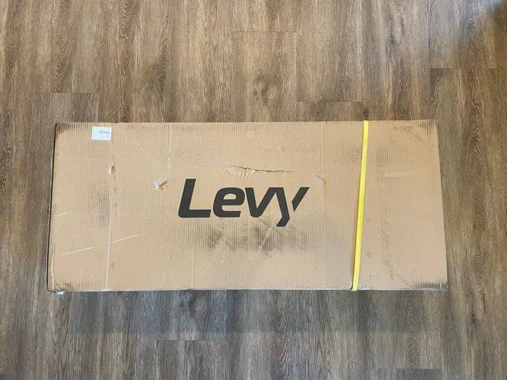 picture of the LevyPlus+ electric scooter box before getting unboxed - on LevyPlus+ electric scooter review post on ridester.com