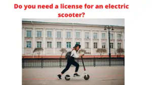 featured image of license for an electric scooter