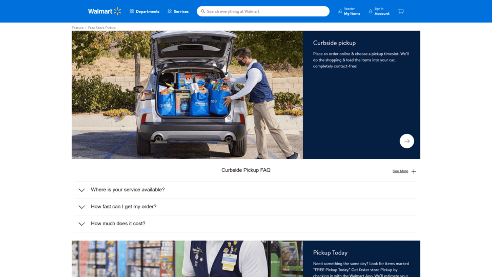 Grocery Stores With Curbside Pickup In 