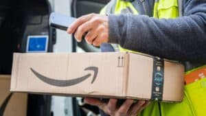header graphic showing an image of an amazon shipping delays getting scanned