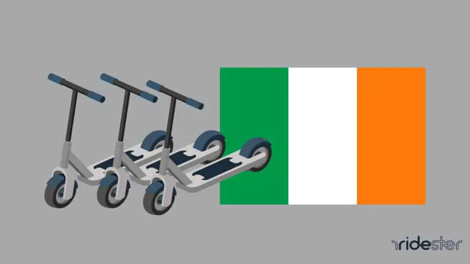 vector graphic showing the best electric scooter ireland