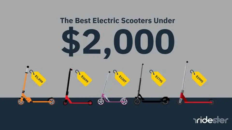 vector graphic showing the best electric scooter under 2000