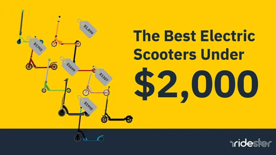 vector graphic showing the best electric scooter under 2000