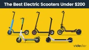 vector graphic showing the best electric scooter under $200