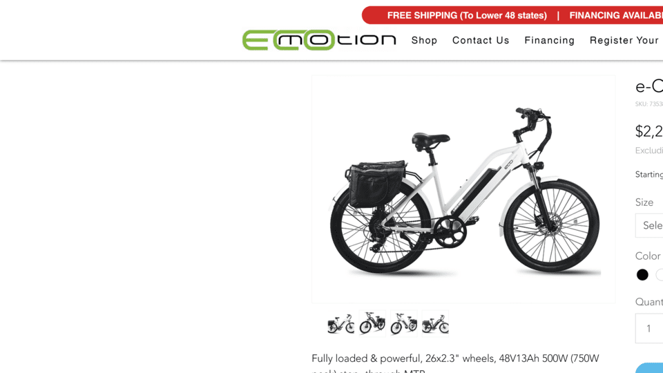 Ecomotion City E-Bike