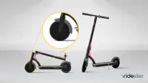 vector graphic showing the best electric scooters with solid tires