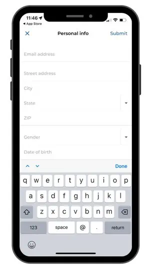 a screenshot of the Empower driver app signup process