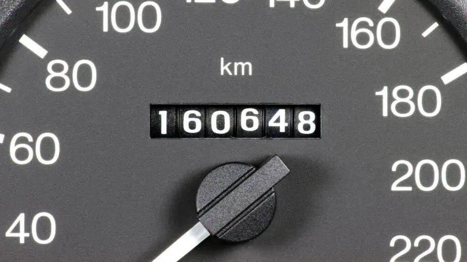 image showing a vehicle's odometer - header graphic for 